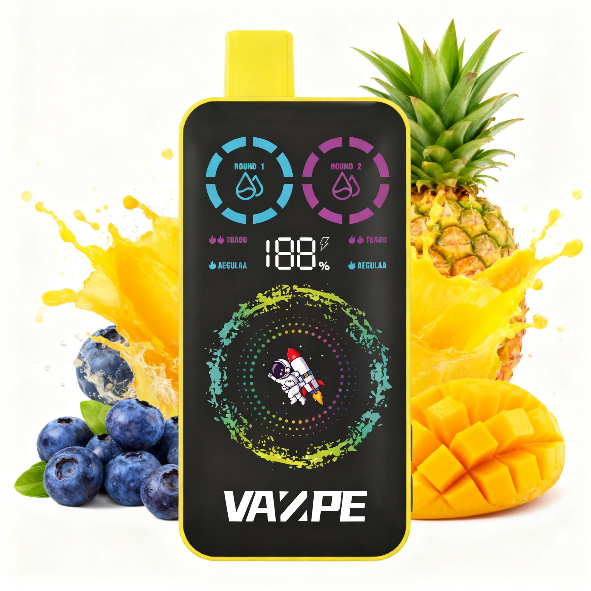 VAZPE Ultra 40K Blue Razz Pineapple and Triple Mango