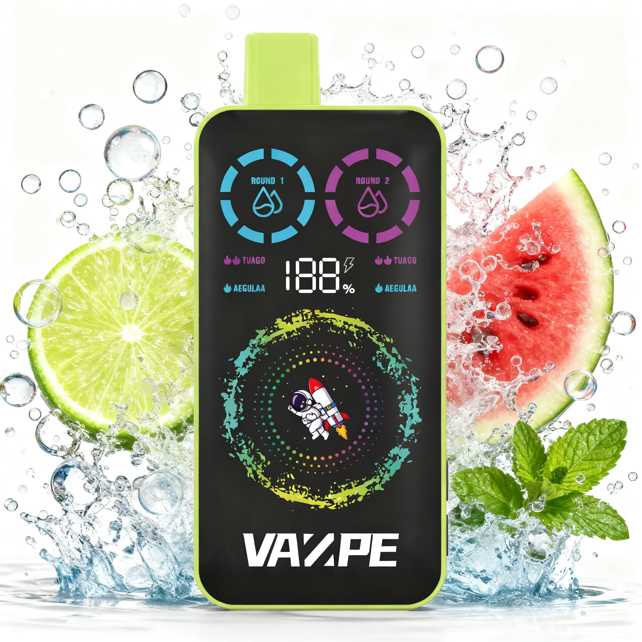 VAZPE Ultra 40K Fizzy Lemon & Lime and Watermelon Fresh Mint