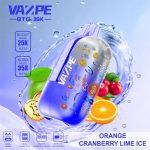 VAZPE BTC 35K Orange Cranberry Lime Ice Flavor